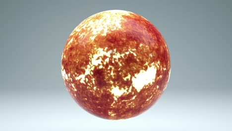 el sol girando sin costuras 4k con luma mate
