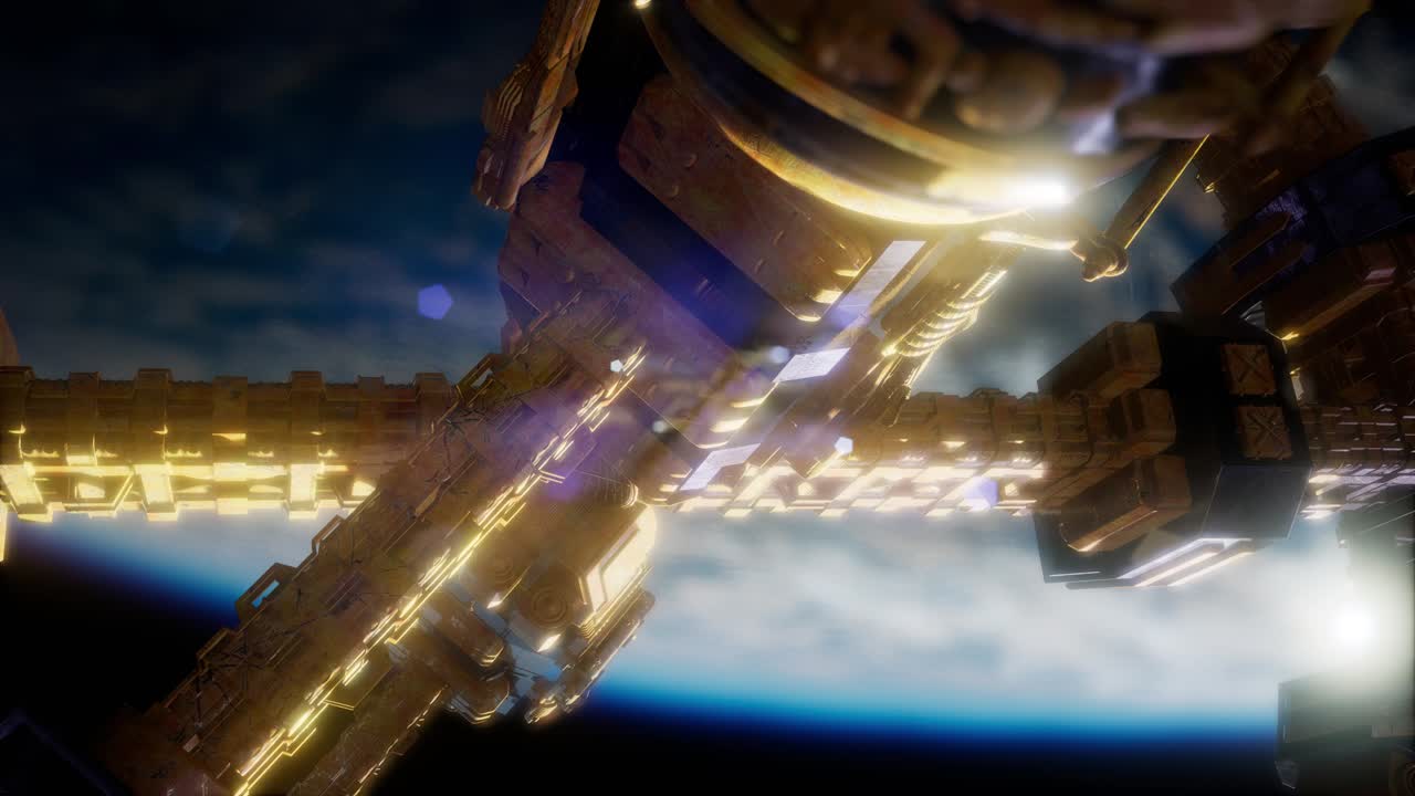 La Terra e la stazione spaziale ISS