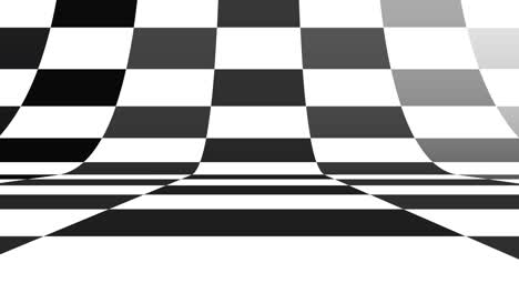 black and white pattern checkers vertical. future geometric patterns motion background. seamless loop