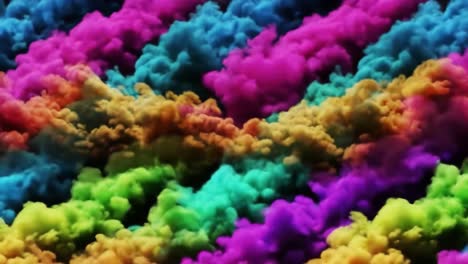 colorful rainbow smoke effect
