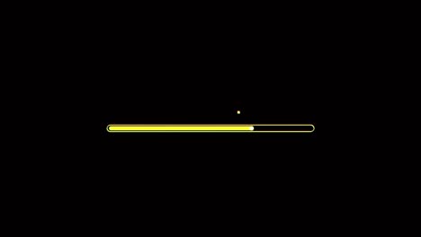 animation colorful loading bar on black background.