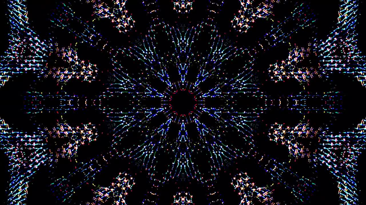 Colorful kaleidoscope sequence patterns Abstract moving graphic backgrounds. For shows, mandalas, animation Bright beautiful ornaments. smooth stem