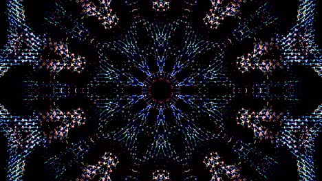 colores patrones de secuencia de caleidoscopio fondos gráficos en movimiento abstractos. para espectáculos, mandalas, animación brillantes hermosos adornos. tallo liso