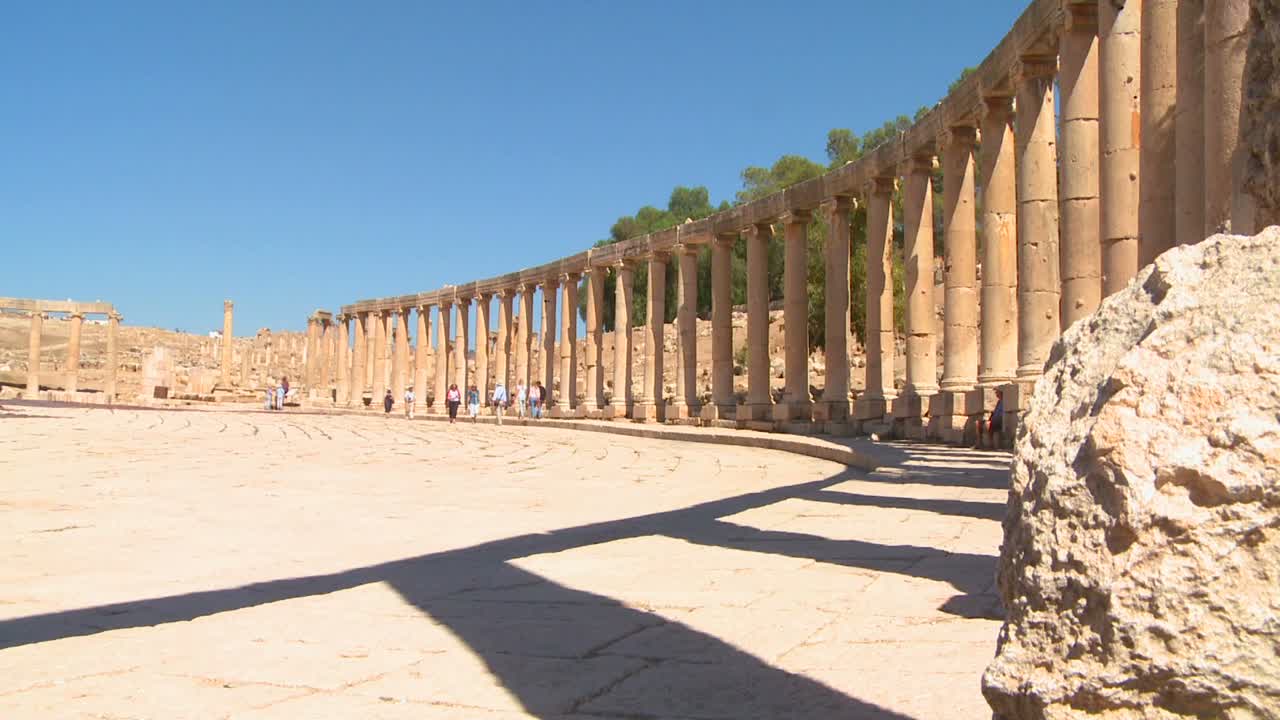 las ruinas romanas de jerash en el norte de jordania
