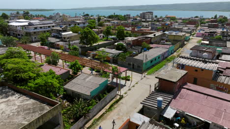 rustic town of chichiriviche in falcón state, southeast of coro, venezuela