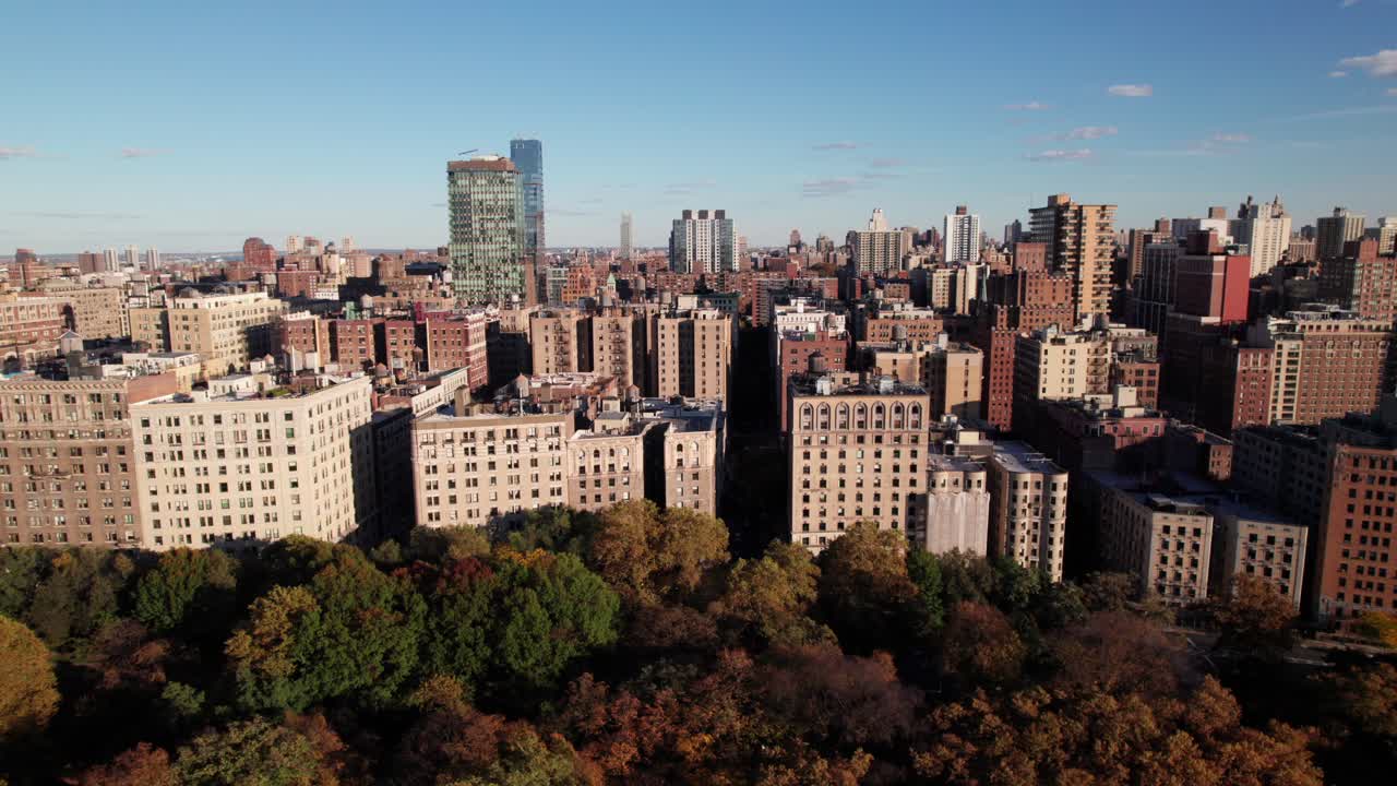 Aerial View of Upper West Side, New York City