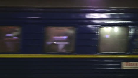 Timelapse-of-moving-passenger-train