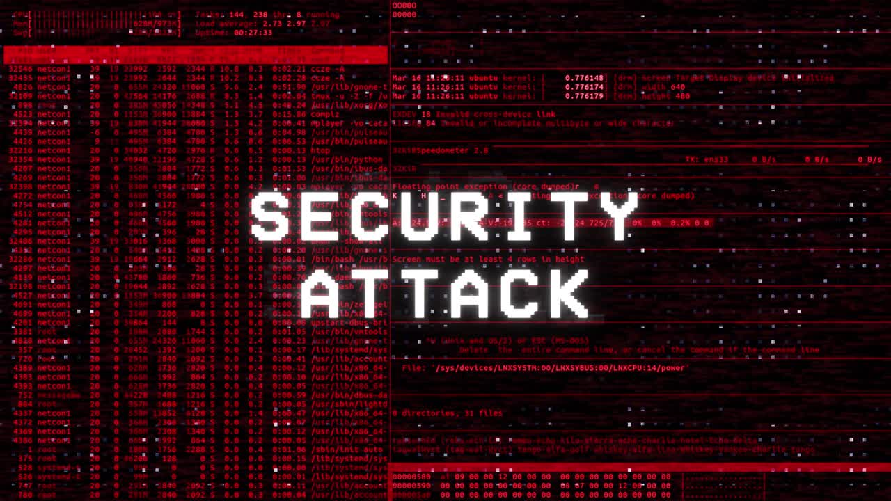 System hacked warning notification generated on digital system security alert error message on