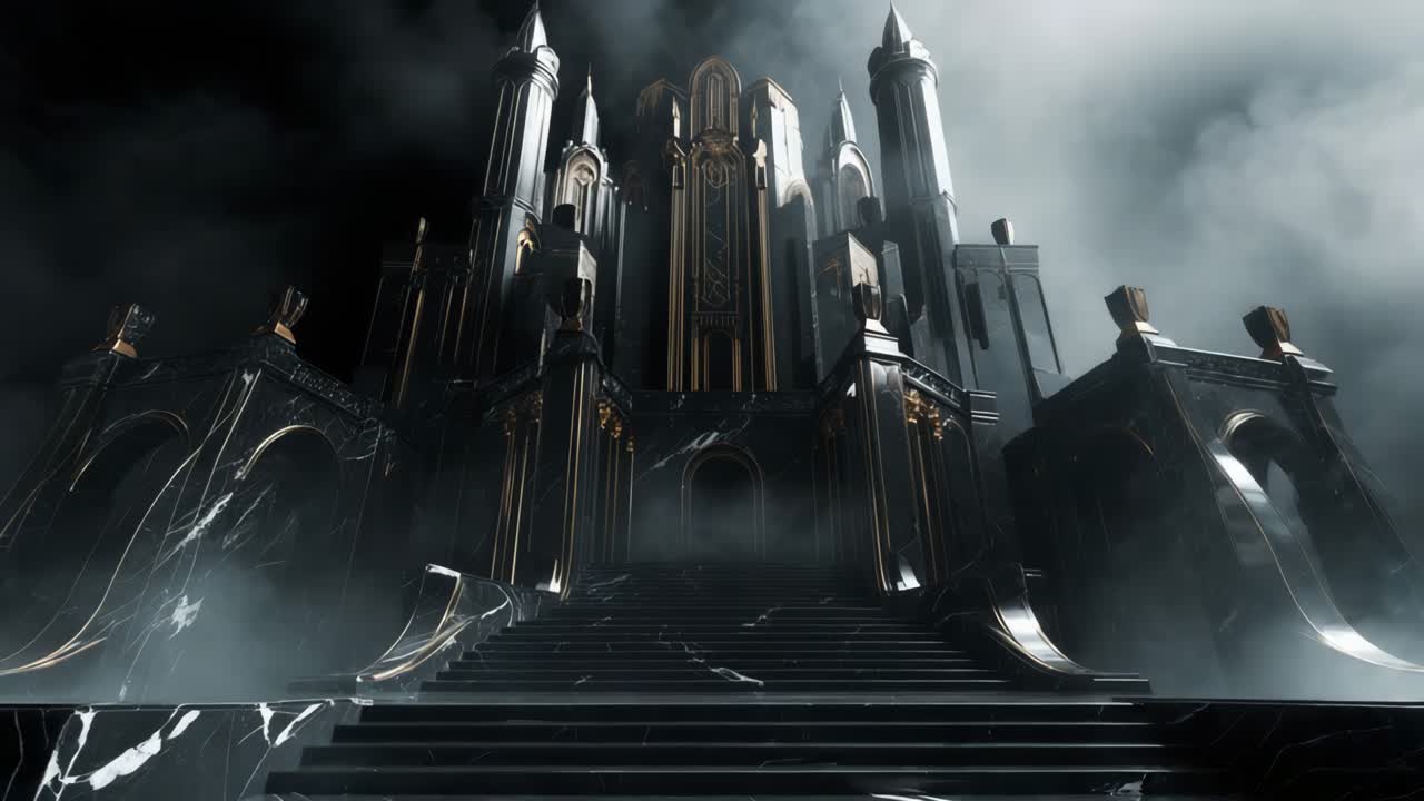 어두운 고 성의 입구