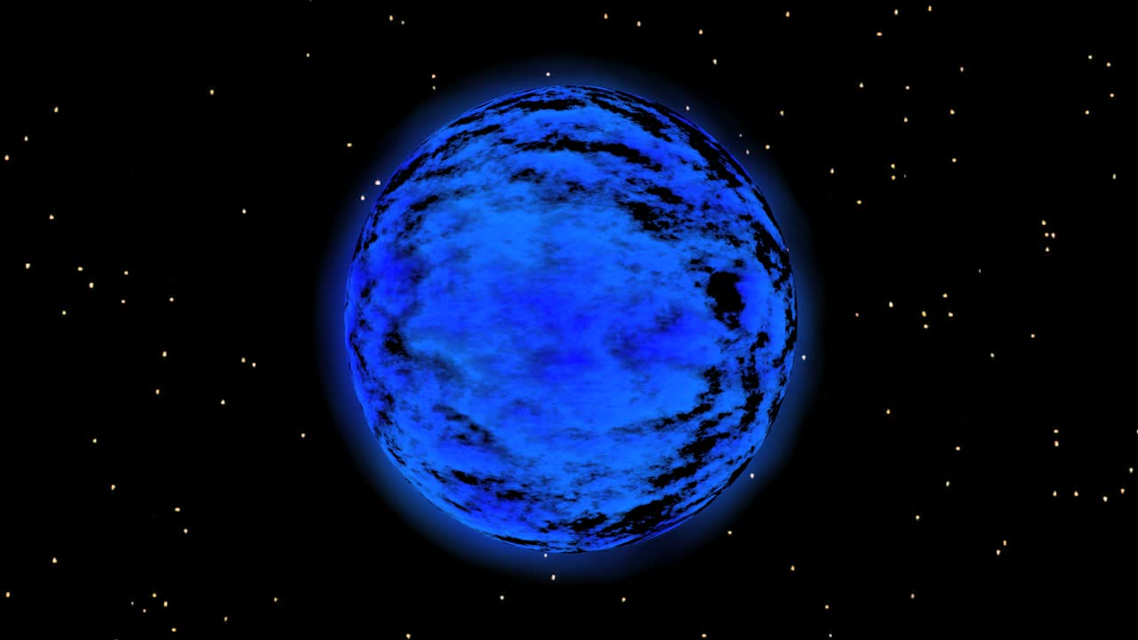 el planeta azul está dando vueltas por el espacio entre las estrellas.