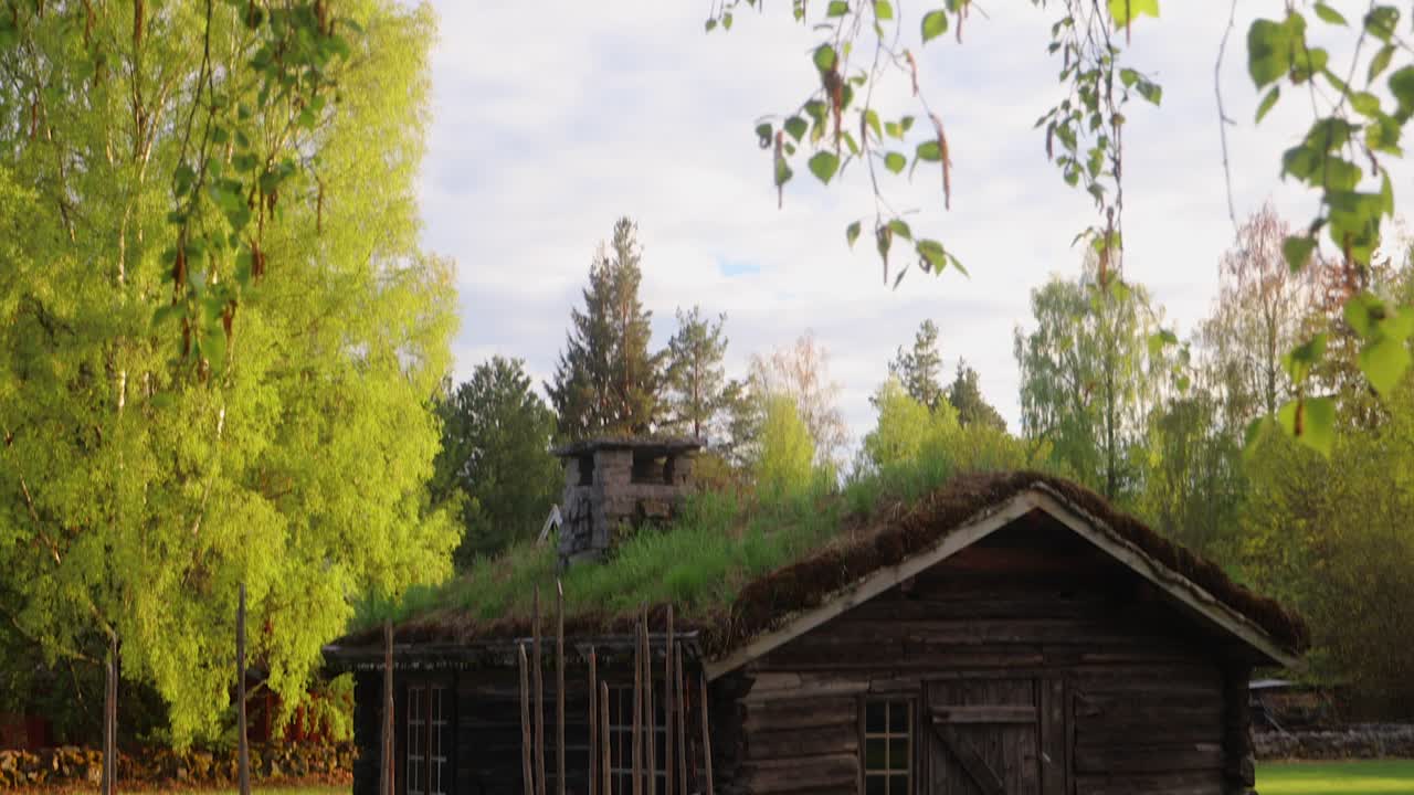 노르웨이 임업 박물관의 오래된 별장