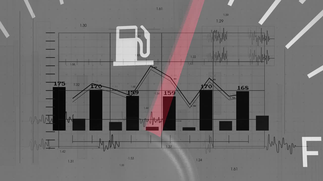 가솔린 가이지를 통해 금융 데이터 처리의 애니메이션