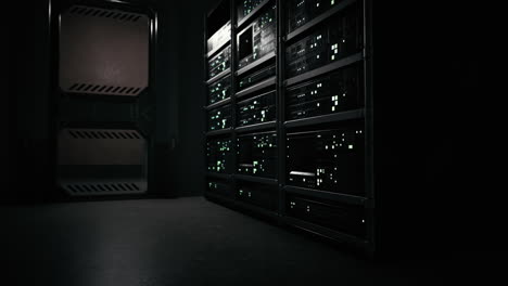 dark and mysterious server room