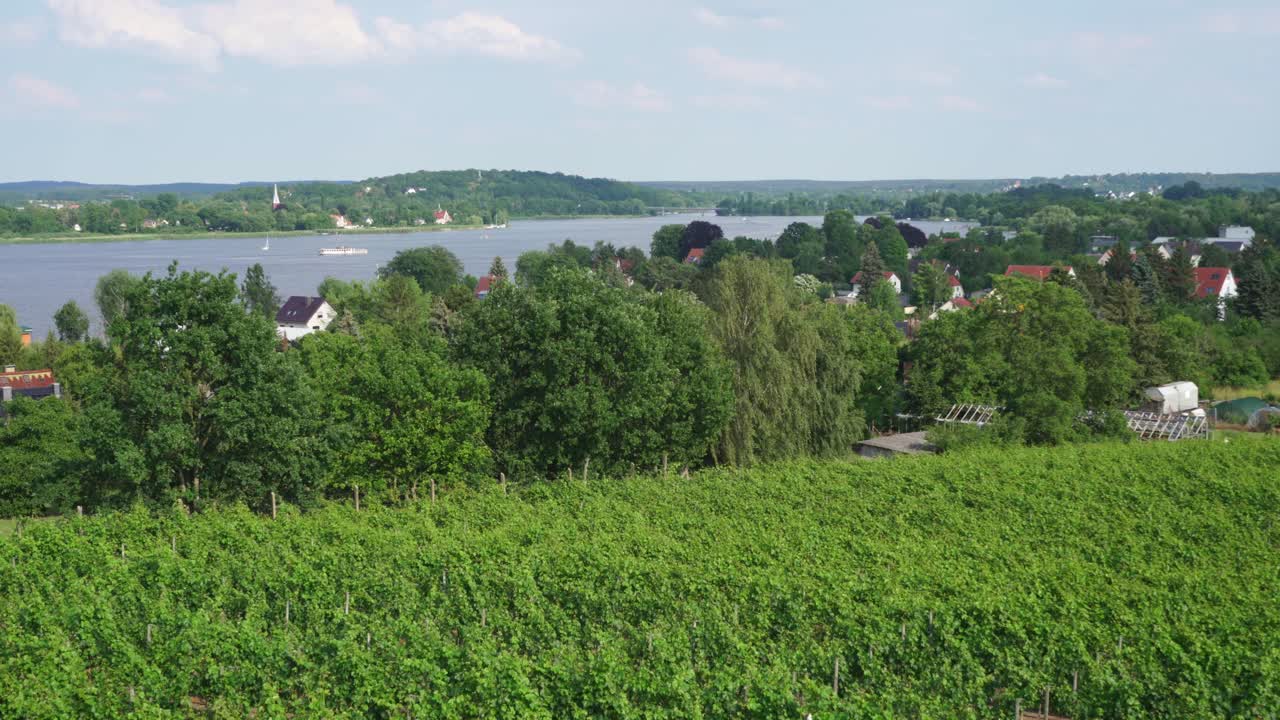 вид с werderaner wachtelberg на реке хавел в вердере