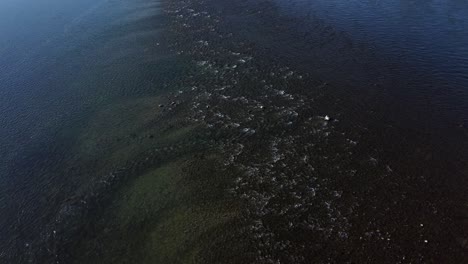 majestic mountain river stream: a captivating aerial perspective, calgary, canada