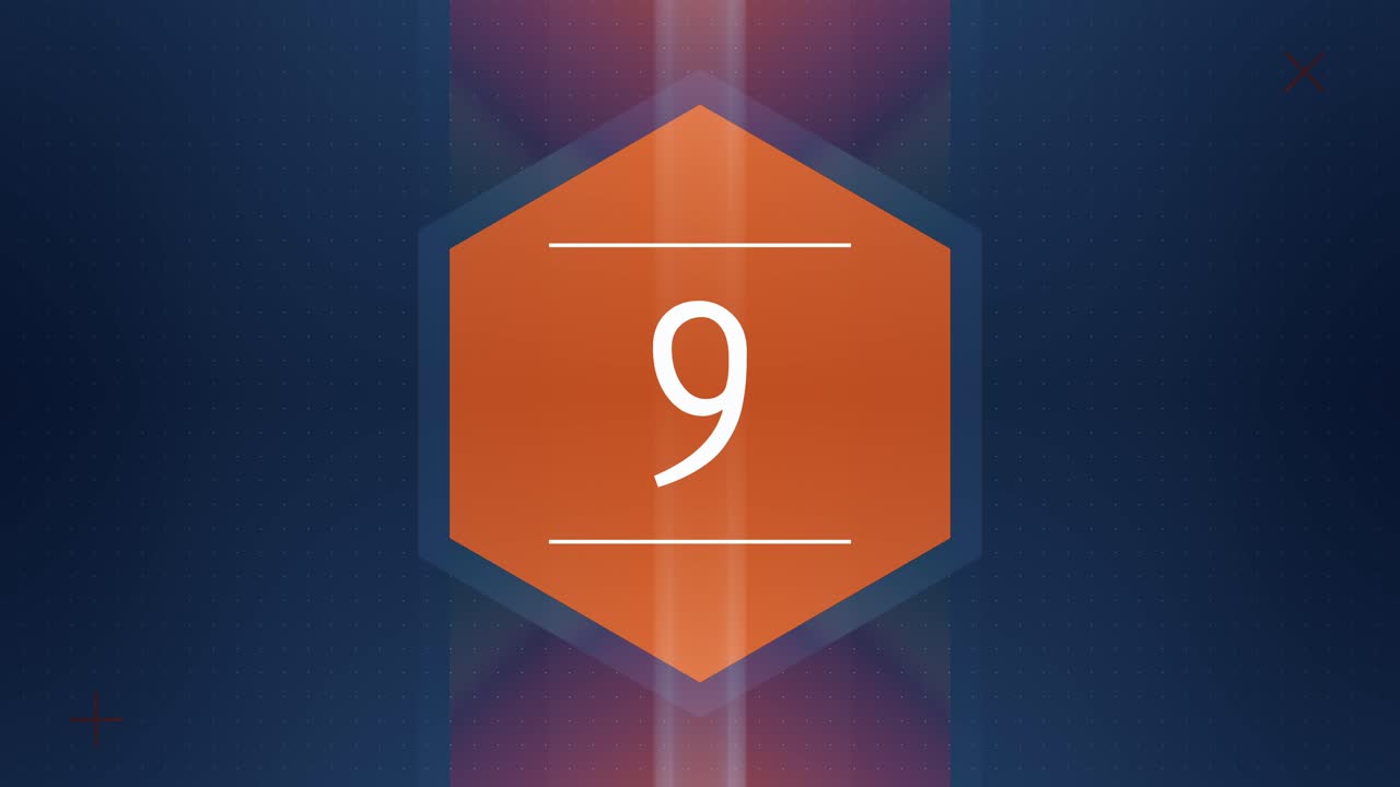 카운트다운 9 그래픽