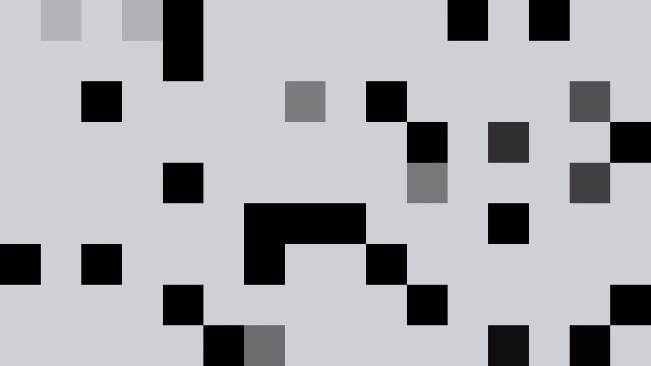 Abstract Digital Transition with Flickering Black and White Pixelated Squares