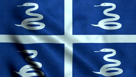 4k seamless loopable flag of martinique