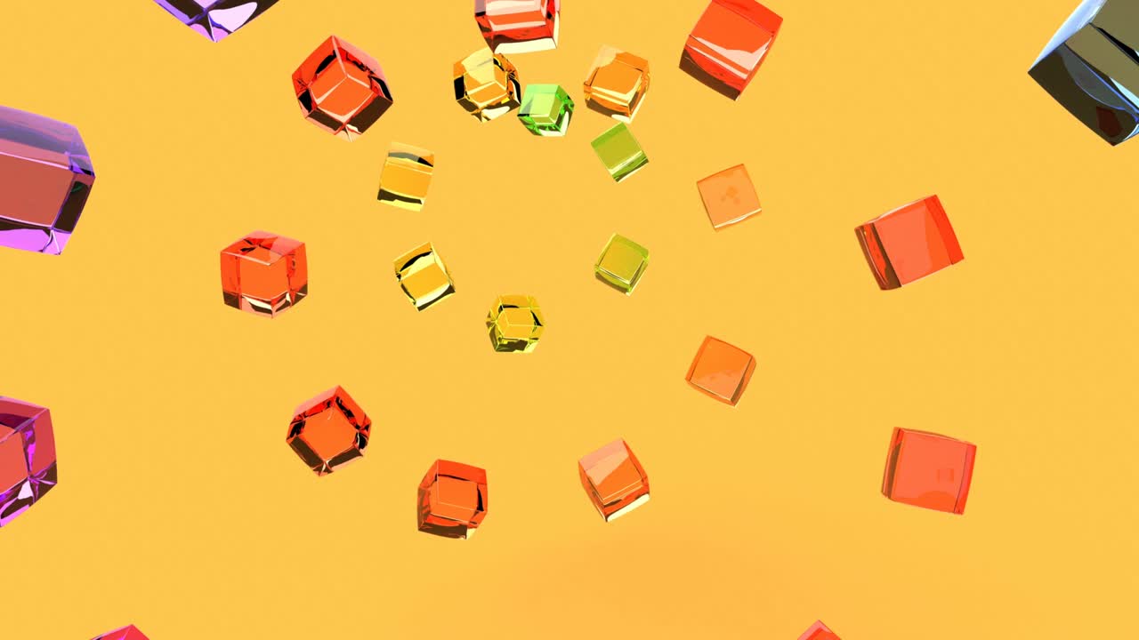 esferas de vidrio de color concepto minimalista moderno capaz de hacer un bucle sin costuras 4k