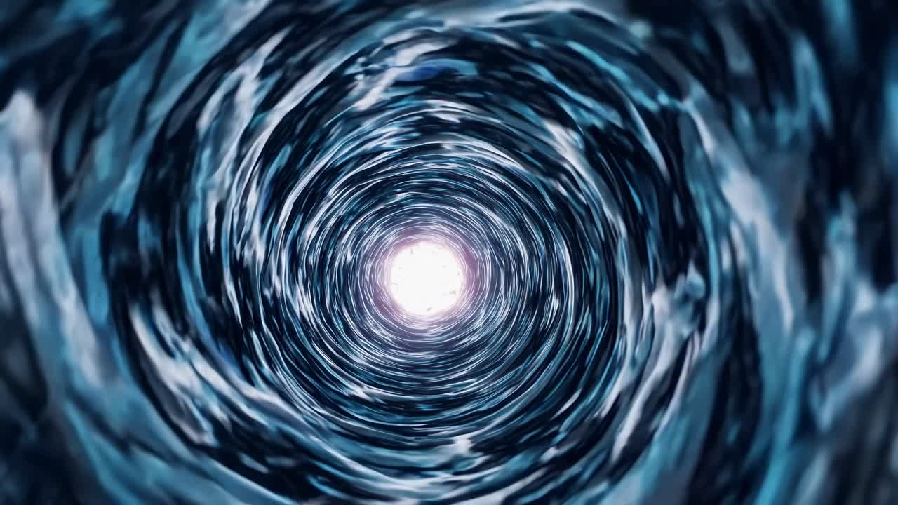 Abstract Tunnel with Glowing Center