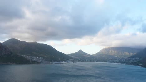 cape town during sunset. recorded at chapmans peak