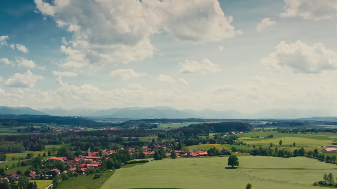 서부 독일의 고요한 시골