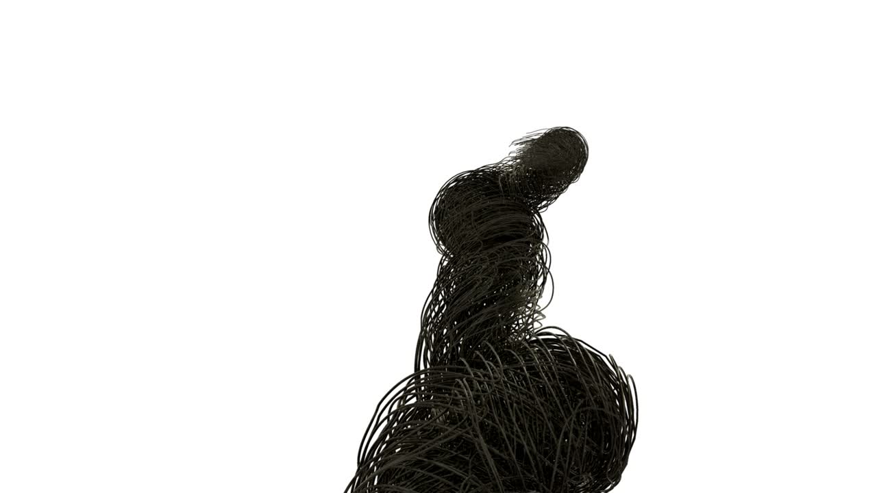 4k спиральные нити, идущие вверх - цветный кабель - скрученные спиральные кабели - оптическое волокно - волоконно-оптические кабели растущая сеть линий технологический фон - цветные смешанные кабели и прогрессивная система данных - нейронная сеть - одиночная