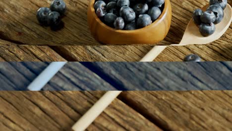 Blueberries-on-wooden-table-4k