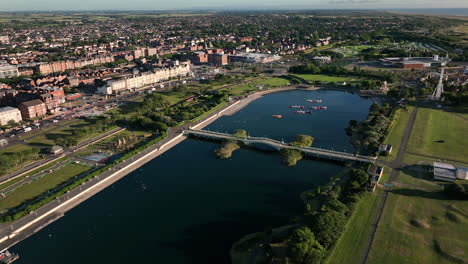 beautiful aerial of southport england