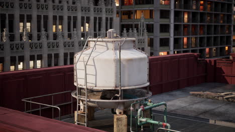 cooling tower on a rooftop