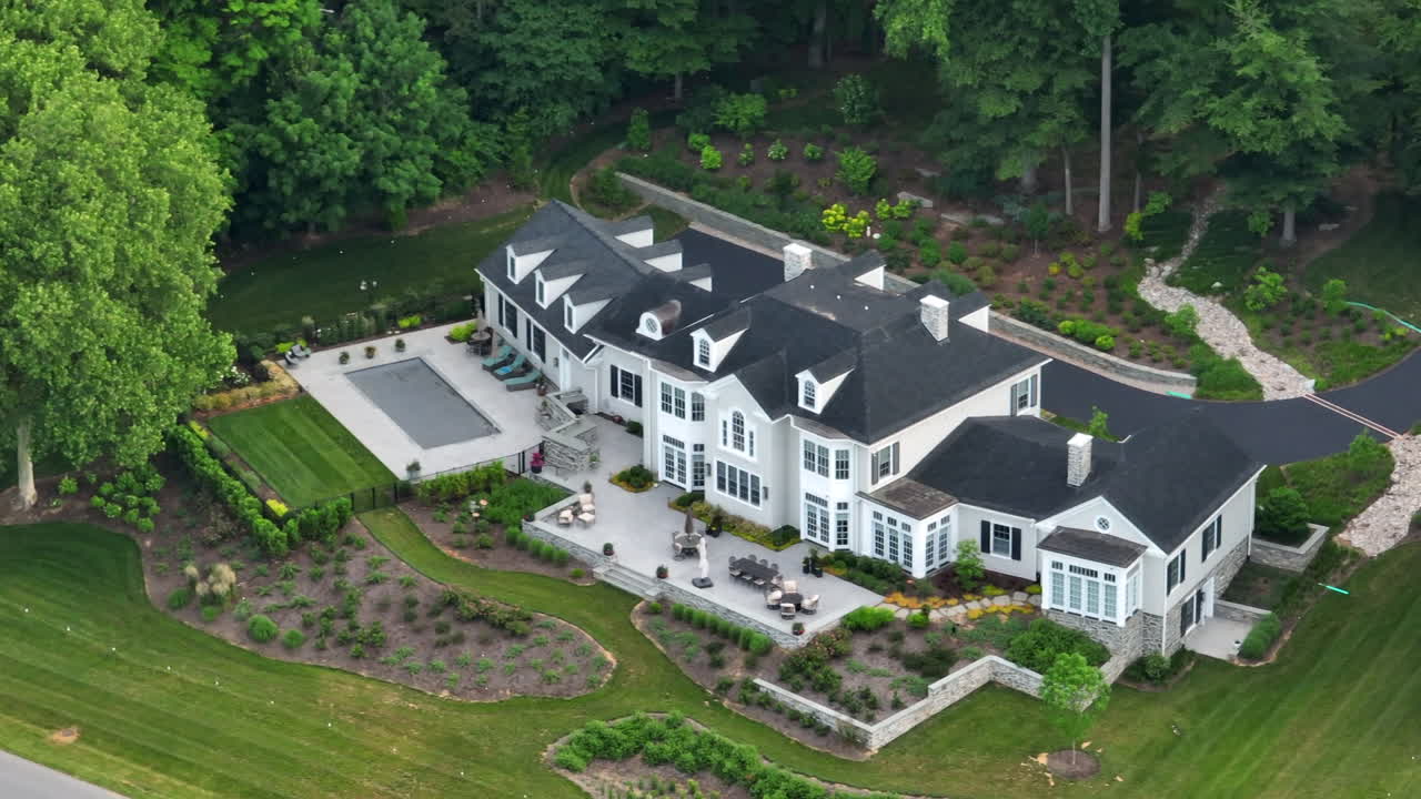 거대한 저택의 촬영을 설정