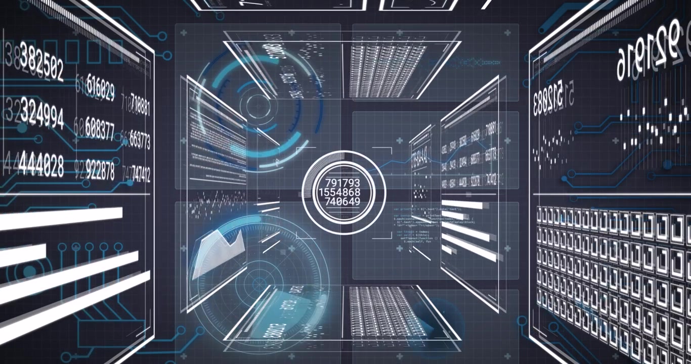 Animation of scope and data processing over computer circuit board