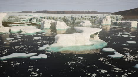 impresionantes icebergs en el ártico o la antártida