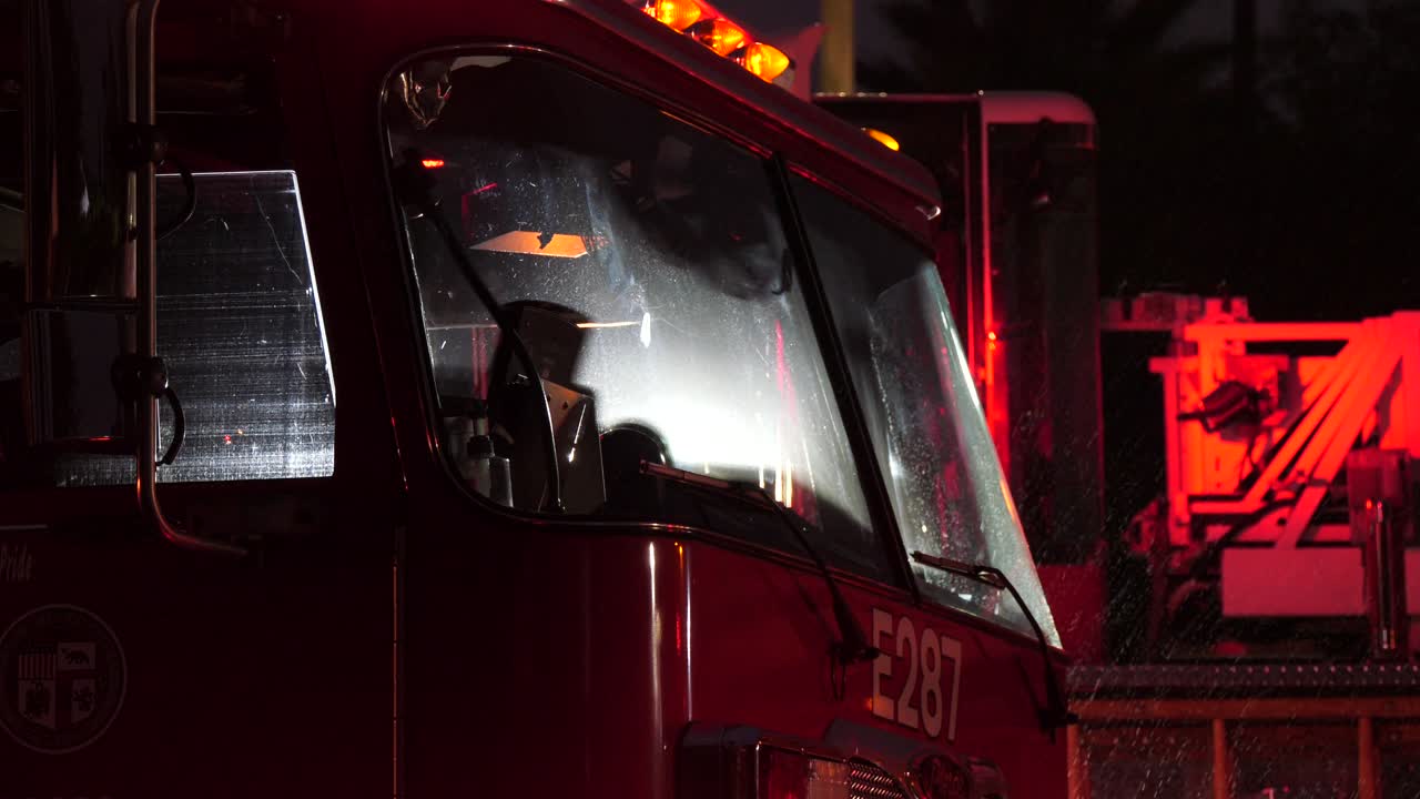 motor en escena de llamada de emergencia