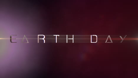 Animation-closeup-Earth-Day-text-with-motion-neon-lights-in-galaxy-1