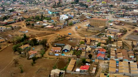 vista de paisaje de la ciudad-drone