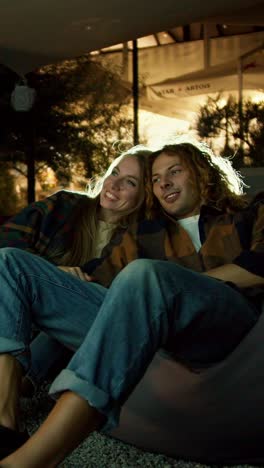 couple enjoying an evening out