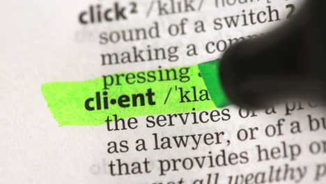 definizione di cliente