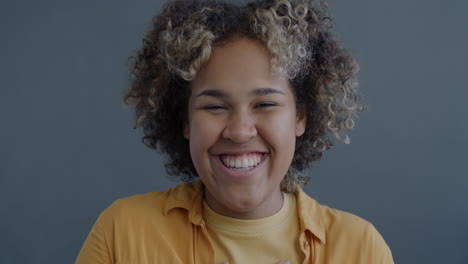 happy woman portrait