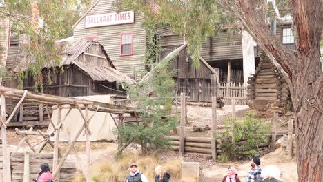 families exploring and enjoying sovereign hill