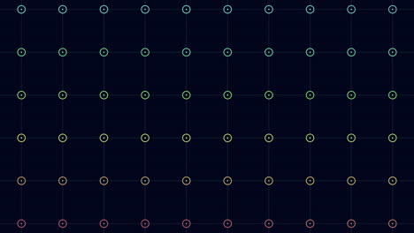 rings and dots pattern with neon color 1