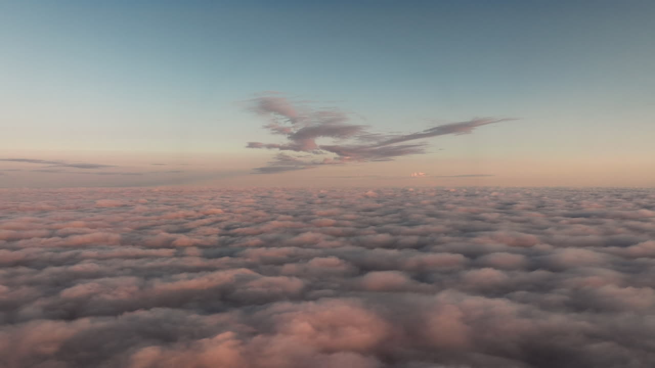 Stunning Aerial View of Cloudscape at Sunrise/Sunset