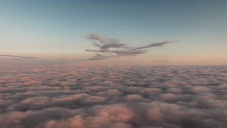 stunning aerial view of cloudscape at sunrise/sunset