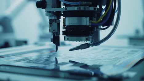 automated manufacturing process with robot arm