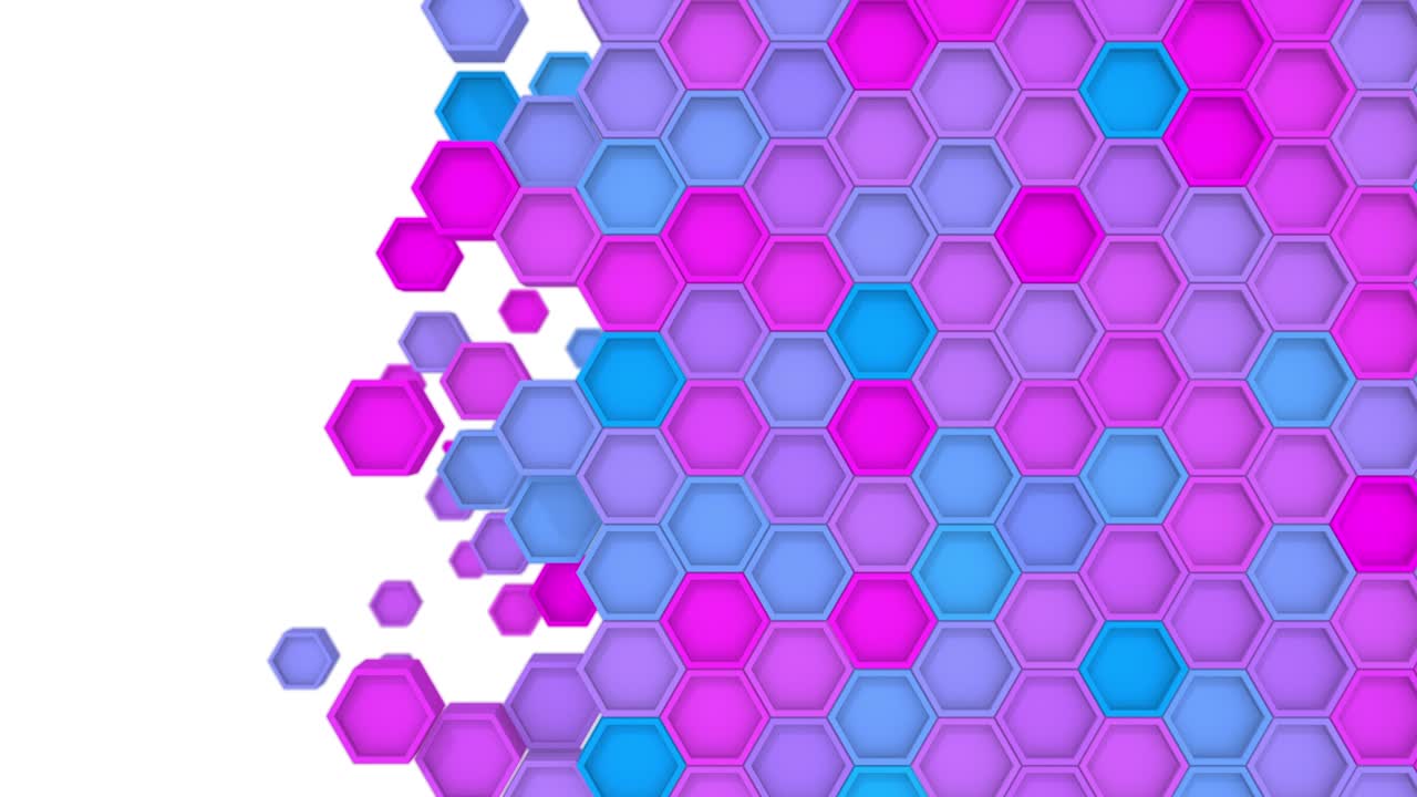 transiciones de bucle geométrico hexagonal