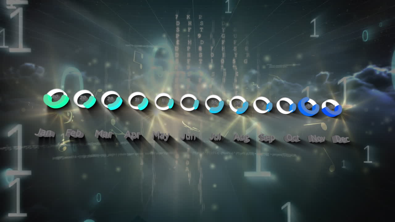 클라우드 상의 데이터 처리의 애니메이션