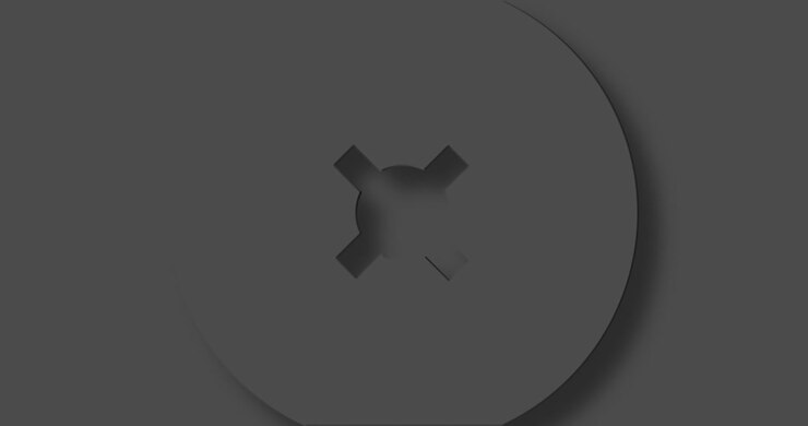 Animation of grey circles and crosses spinning on grey background
