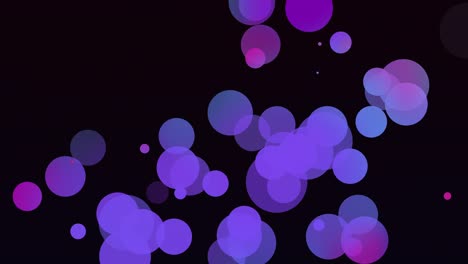 círculos animados coloridos partículas de fondo claro 4k