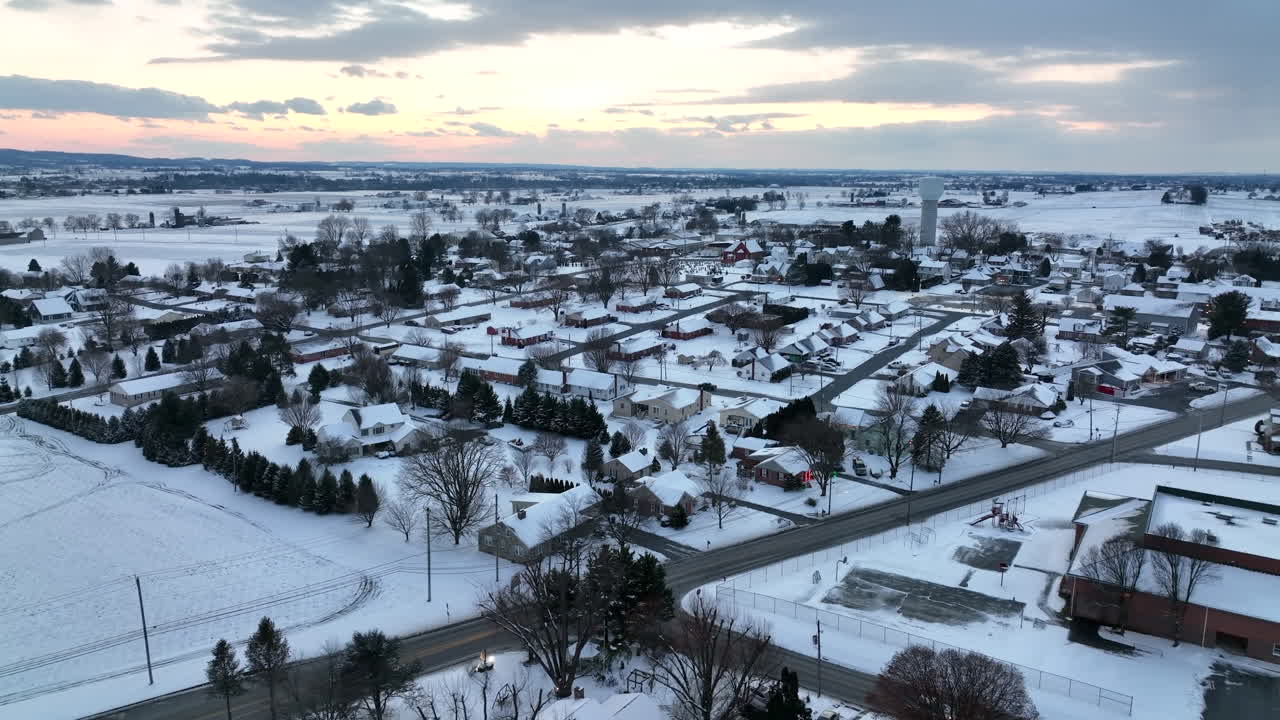미국의 마을, 신선한 겨울 눈