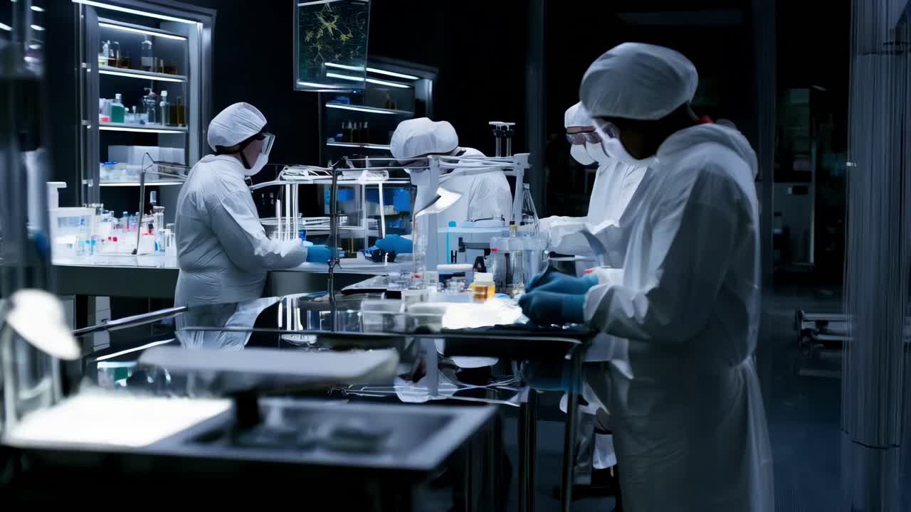 Scientists Working in a Laboratory